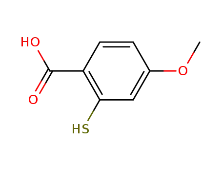 Molecular Structure of 80568-44-1 (2-MERCAPTO-4-METHOXYBENZOIC ACID)