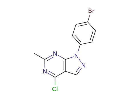 1-(4-bromo-phenyl)-4-chloro-6-methyl-1<i>H</i>-pyrazolo[3,4-<i>d</i>]pyrimidine