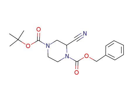 1-benzyl 4-tert-butyl 2-cyanopiperazine-1,4-dicarboxylate