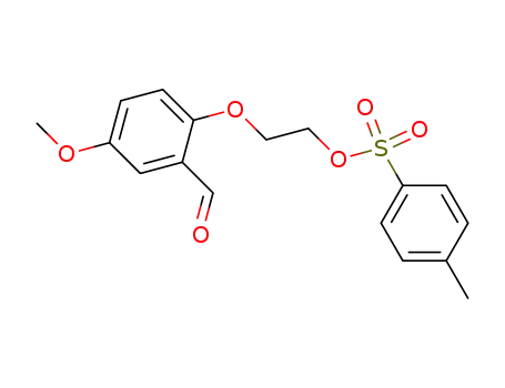 Molecular Structure of 911831-33-9 (5-methoxy-2-(2-tosyloxy-ethoxy)-benzaldehyde)