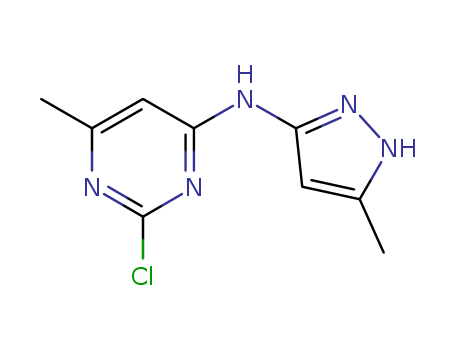 (2-Chloro-6-methyl-pyrimidin-4-yl)-(5-methyl-3H-pyrazol-3-yl)-amine