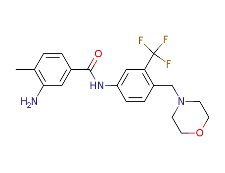 3-amino-4-methyl-N-(4-(morpholinomethyl)-3-(trifluoromethyl) phenyl)benzamide