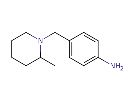 Molecular Structure of 29180-40-3 (4-(2-METHYL-PIPERIDIN-1-YLMETHYL)-PHENYLAMINE)