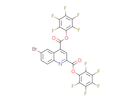 2,4-Quinolinedicarboxylic acid, 6-bromo-,
2,4-bis(2,3,4,5,6-pentafluorophenyl) ester