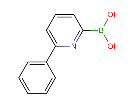 Molecular Structure of 1218790-96-5 (6-Phenylpyridine-2-boronic acid)