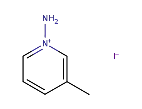 Molecular Structure of 7583-91-7 (Pyridinium, 1-amino-3-methyl-, iodide)