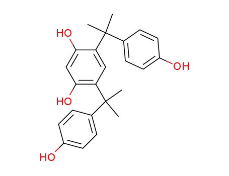 Molecular Structure of 147504-92-5 (4,6-Bis[1-(4-hydroxyphenyl)-1-methylethyl]-1,3-benzenediol)