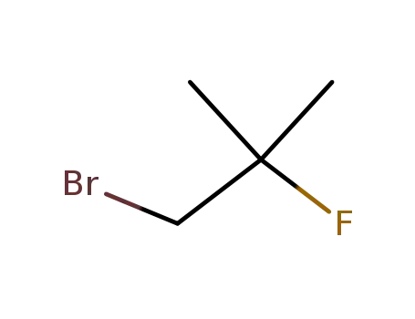 Molecular Structure of 19869-78-4 (1-BROMO-2-FLUORO-2-METHYLPROPANE)