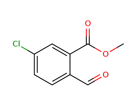 Molecular Structure of 1203589-45-0 (methyl 5-chloro-2-formylbenzoate)