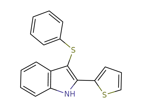 3-(phenylthio)-2-(thiophen-2-yl)-1H-indole
