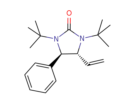 Molecular Structure of 927902-91-8 (2-Imidazolidinone, 1,3-bis(1,1-dimethylethyl)-4-ethenyl-5-phenyl-,
(4R,5R)-rel-)