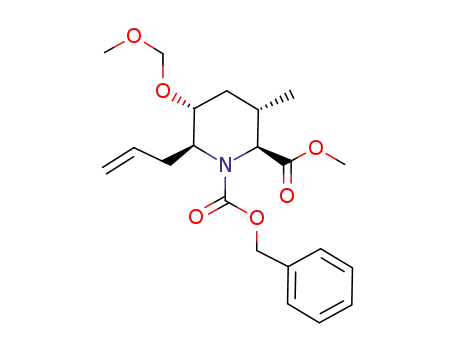 1-benzyl 2-methyl (2S,3S,5R,6S)-6-allyl-5-(methoxymethoxy)-3-methylpiperidine-1,2-dicarboxylate