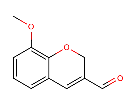 Molecular Structure of 57543-38-1 (8-Methoxy-2H-1-benzopyran-3-carbaldehyde)