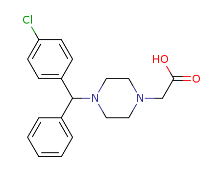 2-[4-[(4-chlorophenyl)-phenylmethyl]piperazin-1-yl]acetic acid