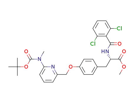 methyl O-({6-[(tert-butoxycarbonyl)(methyl)amino]pyridin-2-yl}methyl)-N-(2,6-dichlorobenzoyl)-L-tyrosinate