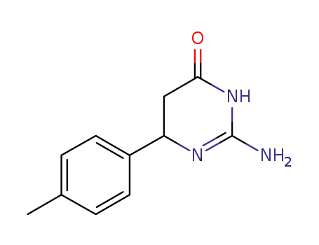 Molecular Structure of 892761-00-1 (2-amino-6-(4-methylphenyl)-5,6-dihydropyrimidin-4(3H)-one)