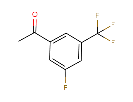 Molecular Structure of 202664-54-8 (3'-FLUORO-5'-(TRIFLUOROMETHYL)ACETOPHENONE)
