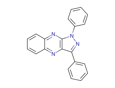 Molecular Structure of 14428-35-4 (1H-Pyrazolo[3,4-b]quinoxaline, 1,3-diphenyl-)
