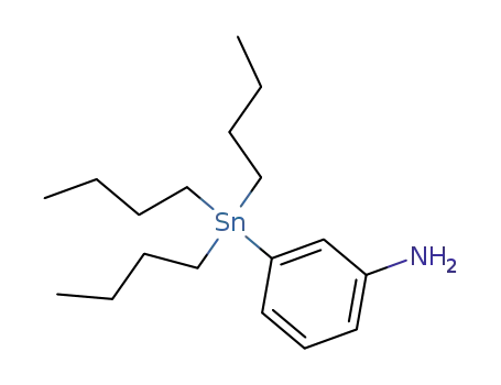 Molecular Structure of 124742-40-1 (3-TRI-N-BUTYLSTANNYLANILINE)