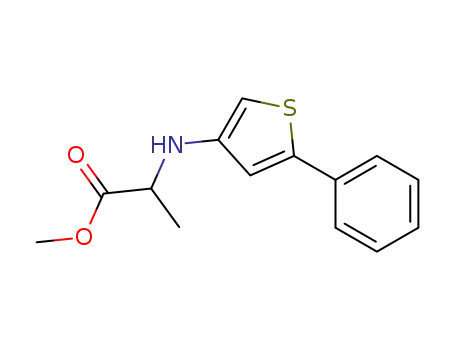 methyl 2-(5-phenylthiophen-3-ylamino)propanoate