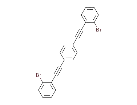 Molecular Structure of 852066-26-3 (1,4-bis((2-bromophenyl)ethynyl)benzene)