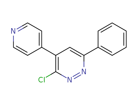 3-chloro-6-phenyl-4-(pyridin-4-yl)pyridazine