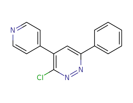 Molecular Structure of 886208-50-0 (Pyridazine, 3-chloro-6-phenyl-4-(4-pyridinyl)-)