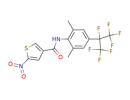 5-nitrothiophene-3-carboxylic acid [2,6-dimethyl-4-(1,2,2,2-tetrafluoro-1-trifluoromethylethyl)phenyl]amide