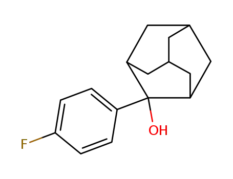 Molecular Structure of 76481-44-2 (2-(4'-fluorophenyl)-2-adamantanol)