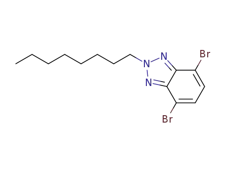 Molecular Structure of 960509-83-5 (4,7-Dibromo-2-octyl-2H-benzotriazole)