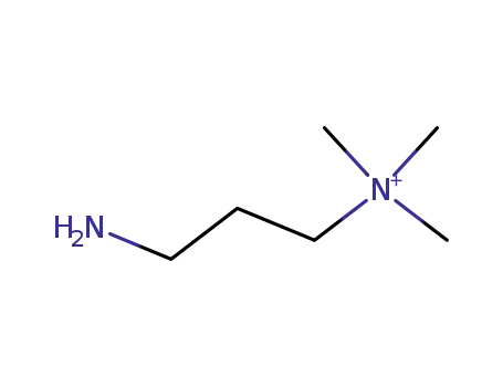 Molecular Structure of 58999-88-5 (3-Amino-prop-1-yltrimethylammoniumion)