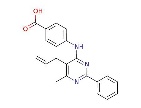 Benzoic acid,4-[[6-methyl-2-phenyl-5-(2-propen-1-yl)-4-pyrimidinyl]amino]-(300837-31-4)