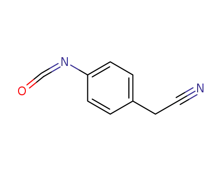 Molecular Structure of 59513-89-2 (4-ISOCYANATOBENZYL CYANIDE  97)