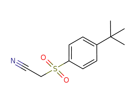 Molecular Structure of 64445-04-1 (2-((4-(TERT-BUTYL)PHENYL)SULFONYL)ACETONITRILE)