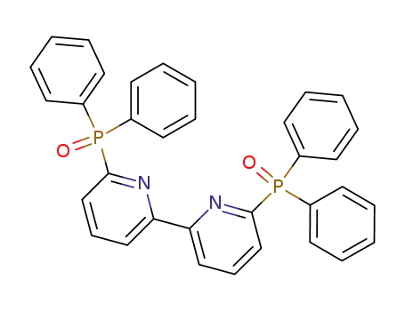 Molecular Structure of 64741-33-9 (2,2'-Bipyridine, 6,6'-bis(diphenylphosphinyl)-)
