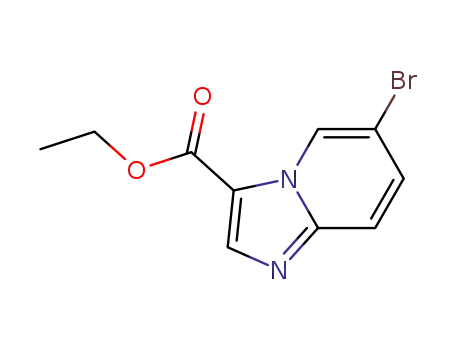 Molecular Structure of 372198-69-1 (Imidazo[1,2-a]pyridine-3-carboxylic acid, 6-bromo-, ethyl ester)