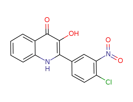 Molecular Structure of 1011306-89-0 (2-(4-chloro-3-nitrophenyl)-3-hydroxyquinoline-4(1H)-one)