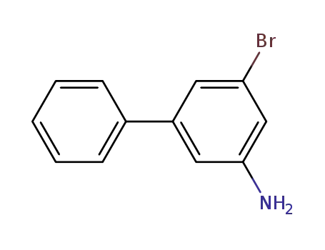 Molecular Structure of 136649-27-9 ([1,1'-Biphenyl]-3-amine, 5-bromo-)