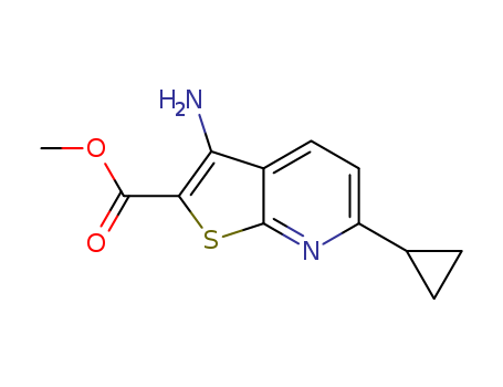 methyl 3-amino-6-cyclopropylthieno[2,3-b]pyridine-2-carboxylate