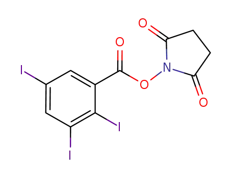 Molecular Structure of 161234-25-9 (2,5-dioxopyrrolidin-1-yl 2,3,5-triiodobenzoate)