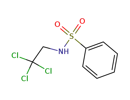 Molecular Structure of 129633-32-5 (N-(1,2,2,2-tetrachloroethyl)benzenesulfonamide)