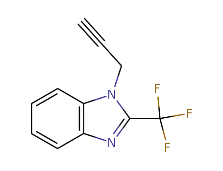 Molecular Structure of 139591-04-1 (1-(2-PROPYNYL)-2-(TRIFLUOROMETHYL)-1H-1,3-BENZIMIDAZOLE)