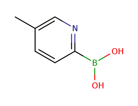 Molecular Structure of 372963-49-0 (5-Methyl-2-pyridineboronic acid)