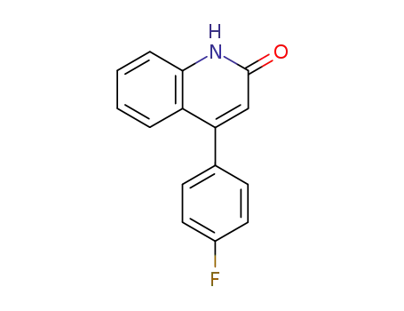 Molecular Structure of 106015-75-2 (2(1H)-Quinolinone, 4-(4-fluorophenyl)-)