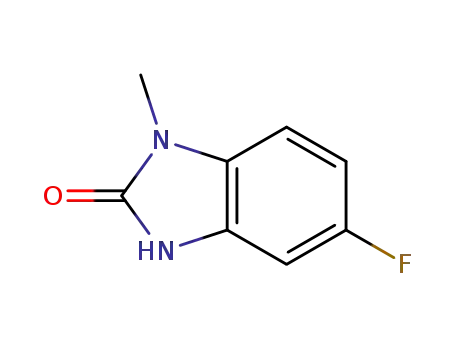 Molecular Structure of 401567-11-1 (2H-Benzimidazol-2-one,5-fluoro-1,3-dihydro-1-methyl-(9CI))
