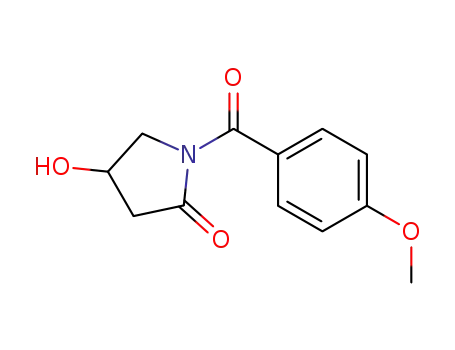 Molecular Structure of 78282-46-9 (4-hydroxy-1-[(4-methoxyphenyl)carbonyl]pyrrolidin-2-one)