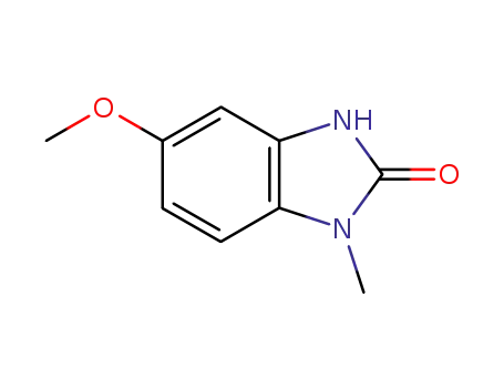 Molecular Structure of 4583-86-2 (2H-Benzimidazol-2-one,1,3-dihydro-5-methoxy-1-methyl-(9CI))