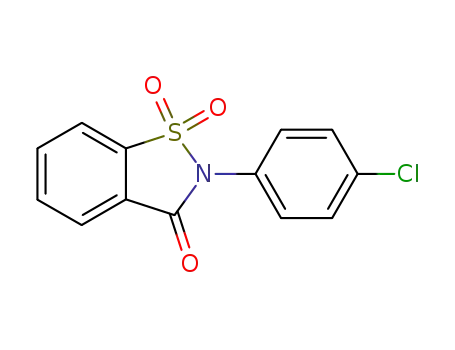 2-(4-chlorophenyl)benzo[d]isothiazol-3(2H)-one-1,1-dioxide