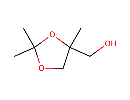 Molecular Structure of 86884-87-9 ((4RS)-4-hydroxymethyl-2,2,4-trimethyl-1,3-dioxolane)