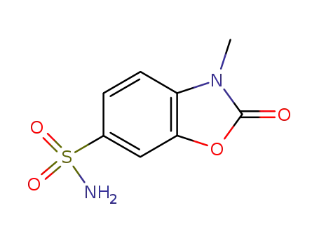 Molecular Structure of 62522-62-7 (6-Benzoxazolesulfonamide, 2,3-dihydro-3-methyl-2-oxo-)